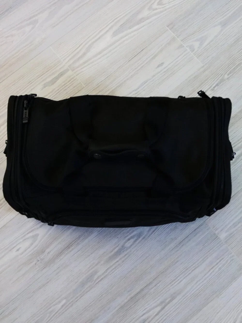 TUMI Alpha Duffle Bag Carry-On Black Ballistic Nylon Weekender Travel 221D3